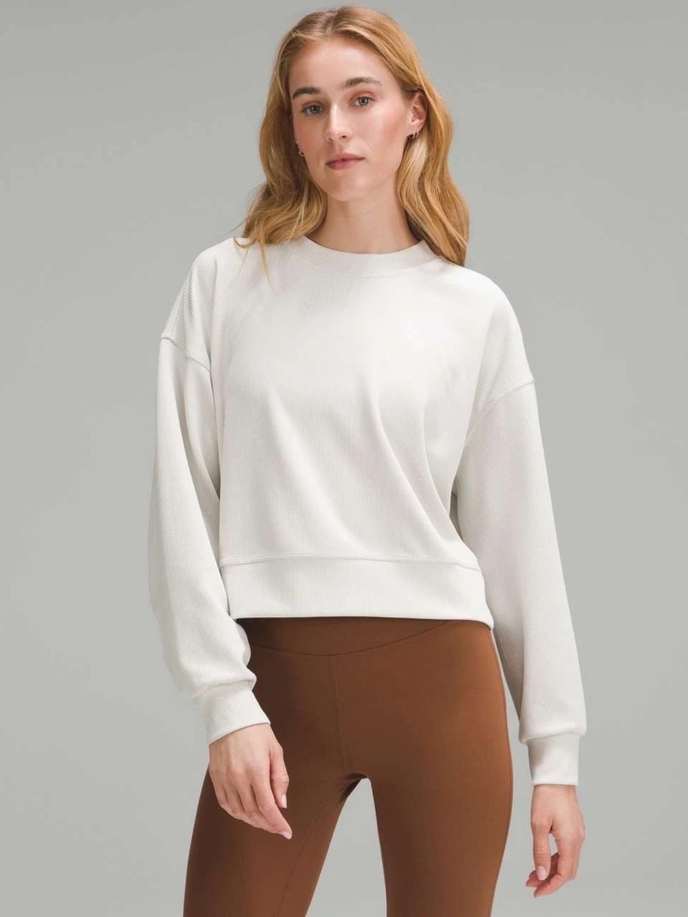 lululemon Softstreme Perfectly Oversized Ribbed Sweatshirt Size 6